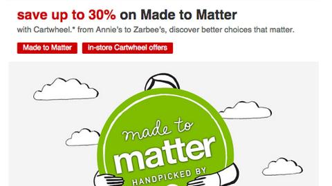 Target 'Made to Matter' Email